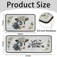 thumbnail image 2 of Farmhouse Cow Kitchen Rugs Set 2 Pieces Non-Slip Home Sweet Home Grey Kitchen Floor Rug and Mat Washable Kitchen Rugs Farmhouse Style for Kitchen Floor Farmhouse Decor 17"x47"+17"x30", 2 of 6