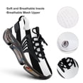 thumbnail image 4 of Medium Black And White Stripes Vertical Direction Walking Shoes for Men Woman Lightweight Tennis Fashion Elastic Sports Shoes Cushion Basketball Shoes, 4 of 7