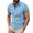 Blue, variant on Men's Regular Fit Cotton Business Casual Shirt Solid Short Sleeve Button Down Dress Shirts