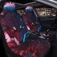 thumbnail image 2 of Uemuo Cool Wolf Head Pattern Car Seat Covers for Front Seats Waterproof Seat Covers for Cars, Universal Auto Front Seats Protector Fits for Car-1, 2 of 6