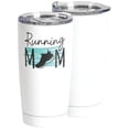thumbnail image 2 of Volleyball Clean White 20 ounce Stainless Steel Travel Tumbler Mug with Lid, 2 of 2