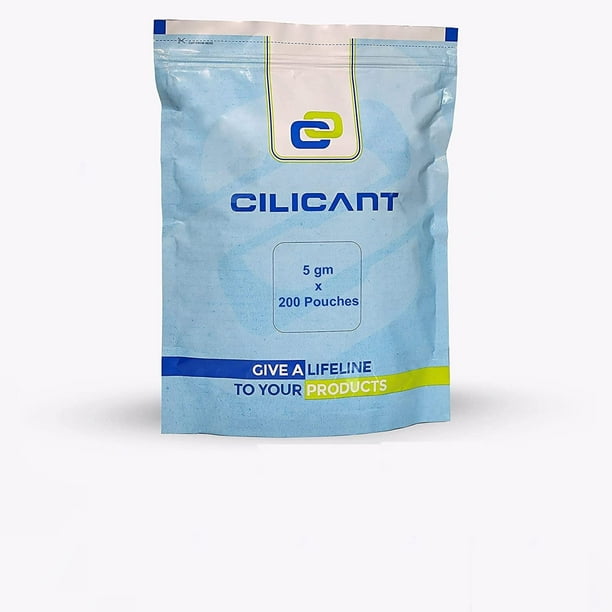 CILICAnT 5 Gram ( 200 Pcs) Silica Gel Orange Packets Desiccant