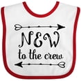 thumbnail image 3 of Inktastic Baby New to the Crew Arrows Boys or Girls Baby Bib, 3 of 4