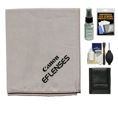Canon Microfiber Cloth, Hurricane Blower, Brush, Fluid, Tissue & Lenspen Cleaning Kit + Accessory Kit for EF Lenses & EOS 6D, 70D, 7D, 5DS, 5D Mark II III, Rebel T5, T5i, T6i, T6s, SL1 DSLR Camera Canon Microfiber Cloth, Hurricane Blower, Brush, Fluid, Tissue & Lenspen Cleaning Kit + Accessory Kit for EF Lenses & EOS 6D, 70D, 7D, 5DS, 5D Mark II III, Rebel T5, T5i, T6i, T6s, SL1 DSLR Camera