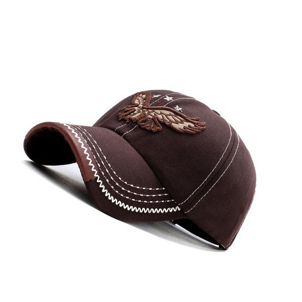 Jumpingount Eagle Gorras de béisbol Unisex Universal Denim Sports Casual Hat A prueba de sol Outdoor Casual Hats Primavera Verano Escalada Sombreros Color café Jumpingount AP007874-01
