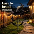 thumbnail image 3 of Mivyn The Enchanted Witch Garden Wind Spinner, Metal Halloween Yard Art Outdoor Decor, Outdoor Garden Stake Decoration, Halloween Lawn Ornament, for Garden Patio Pathway Fall Decorations (2PCS), 3 of 6