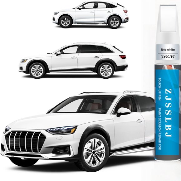Ibis Pintura de Retoque Blanca (LY9C/T9) Compatible con Audi, Bolígrafo de Pintura para Autos, Reparación de Arañazos, Pintura de Retoque Dos en uno, Removedor de Arañazos Premium para Autos para Ara