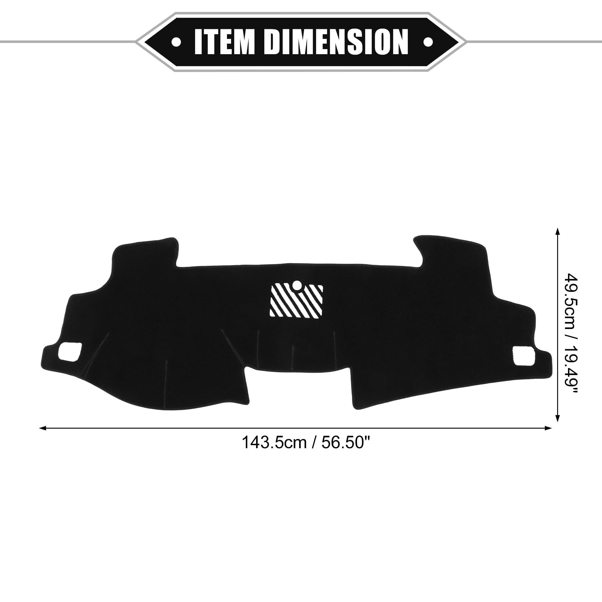 Unique Bargains Car Dashboard Cover Non-slip Polyester Dash Board Protector Cover Mat for Toyota Camry 2012-2017, Black
