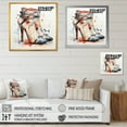 thumbnail image 4 of Designart "Elegance in Mid-Century White and Grey High Heels" Fashion Framed Wall Art - Modern Blue Fashion High Heels Living Room Framed Canvas Art, 4 of 6