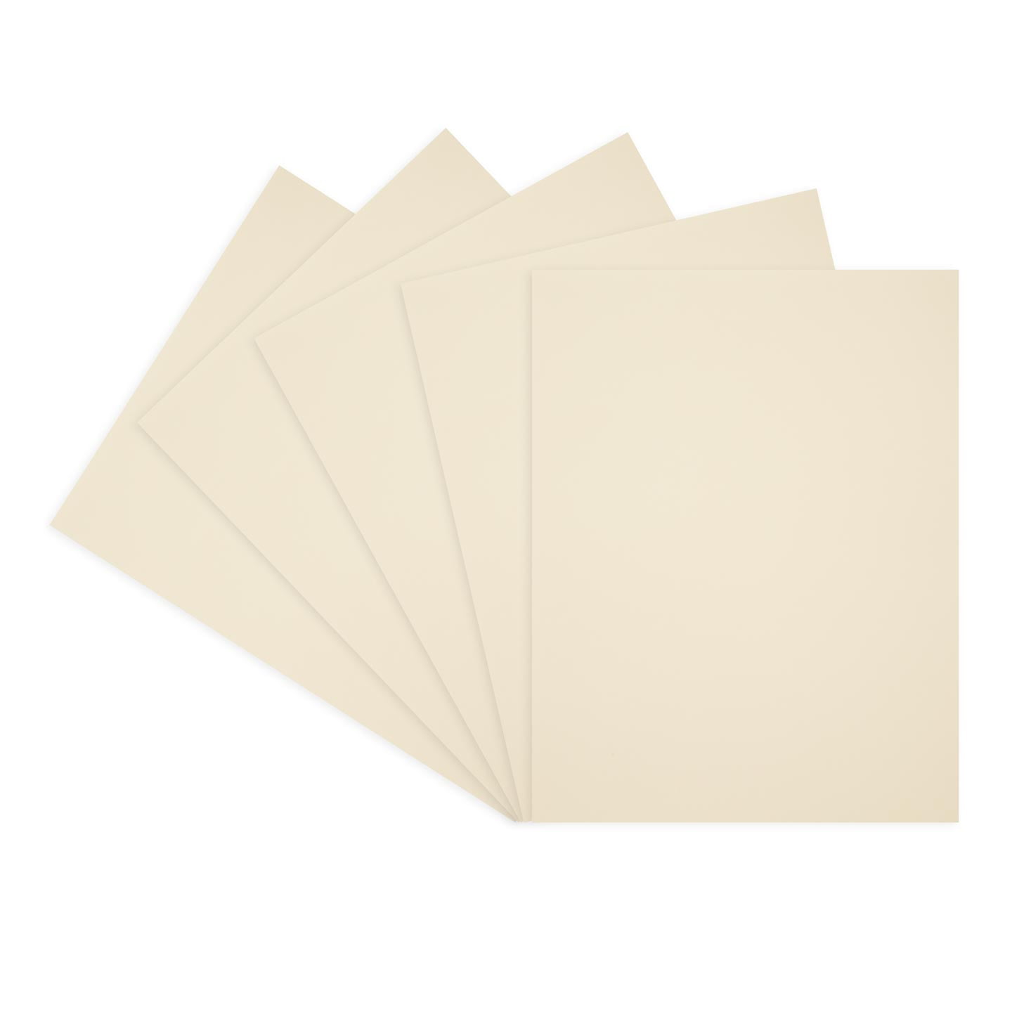 Darice Vanilla Cream Textured Cardstock, 8.5 x 11, 40 Sheets