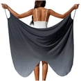 thumbnail image 2 of YHAJDS Womens High Waist Skirt Print A Line Midi Skirt With Side Pockets And Belt, 2 of 5