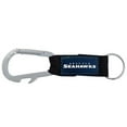 thumbnail image 1 of Porte-clés mousqueton NFL Seattle Seahawks, bleu marine, taille unique, 1 of 4