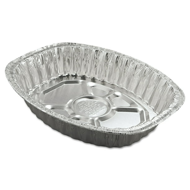 HandiFoil of America Aluminum Oval Roasting Container, 25 count