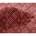 thumbnail image 4 of oneOone Viscose Chiffon Red Fabric Geometric Bandhani Craft Projects Decor Fabric Printed By The Yard 42 Inch Wide, 4 of 4