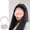 thumbnail image 4 of Sonducket Diadema Unisex Alice para hombre y mujer, banda deportiva para el pelo, aro de Metal, flequillo doble, horquilla para el pelo, accesorio para el Accesorio para el cabello amarillo, 4 of 8