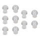 thumbnail image 4 of Almohadillas para audífonos, material de Silicona Suave, 10 Piezas de Cúpulas de Repuesto Universales, Diseño Transparente, Aplicable Para Audífonos Derrás de la Oreja, 4 of 7