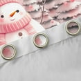 thumbnail image 4 of Castle Fairy Teens Children Pink Snowman Curtains Pack Of 2 (42X84 Each),Christmas Tree Snowflake Curtains Blackout,Xmas Festival Bedroom Curtains,Ultra Soft Home Decor, 4 of 6