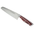 thumbnail image 2 of Ergo Chef Crimson Series 7" Santoku Knife Forged German Stainless-Steel w/ Hollow Grounds, G10 Handle, 2 of 6