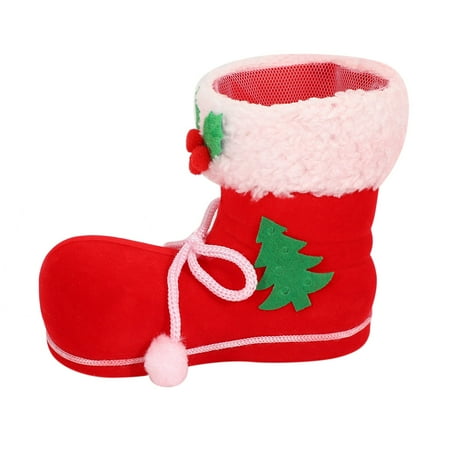 

1pcs Gift Christmas Shoes Xmas Decoration Tree Boots Stocking Hanging Bag Elfs M