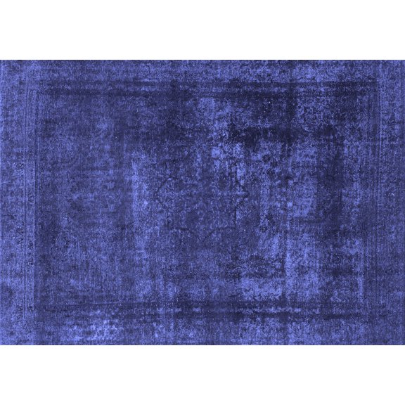 Ahgly Company Indoor Rectangle Persian Blue Bohemian Area Rugs, 5' x 7'