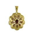 thumbnail image 2 of Carillon Brown Natural Zircon December Birthstone Natural Gemstone Necklace Pendant 925 Sterling Silver Party Jewelry | Yellow Gold Plated, 2 of 4