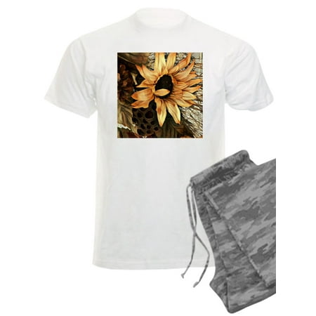 

CafePress - Sunflower Pajamas - Men s Light Pajamas
