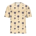thumbnail image 5 of Ftwytp Men's Winter Polyester Fashion Casual Short Sleeve Button Round Neck Top Daily Outdoor, 5 of 5