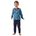 thumbnail image 3 of SCHIESSER Conjunto de pijama de niño, 2 piezas - Niños Mundo 2, largo, rizo, motivo Azul 140, 3 of 5