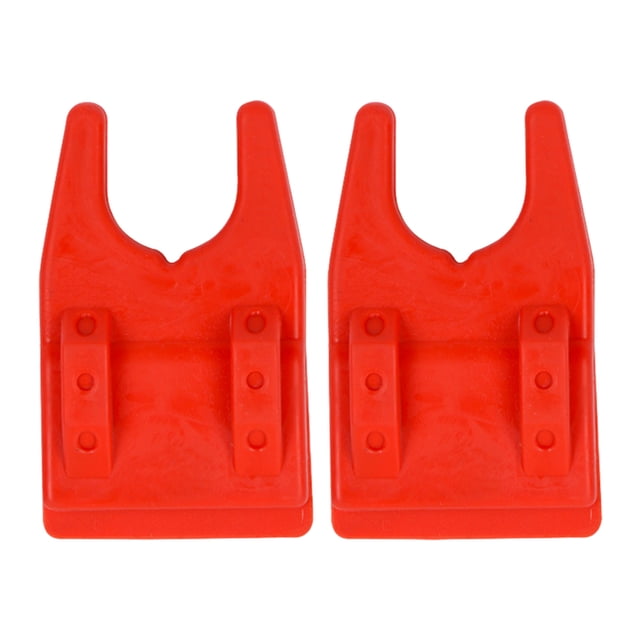 Visland 1 Pair Silicone Bucket Fishing Rod Holder Portable Lightweight Non-slip U-shaped Clamp-on Lure Container Bucket Fishing Pole Rest Rack Raft Fishing Accessories