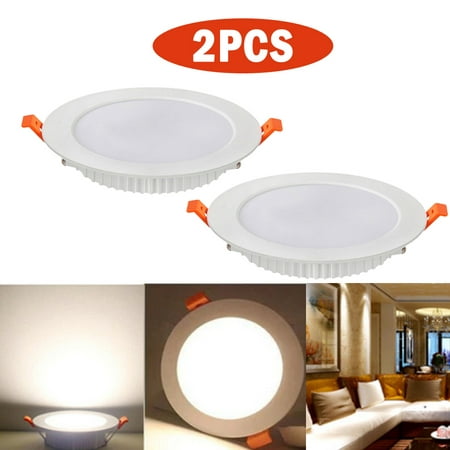 

LED Recessed Spot 5W Extra Flat Recessed Ceiling Light Equivalent Neutral White 4000K Round Ceiling Light for Living Room Bathroom Kitchen Set of 2