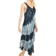 thumbnail image 4 of Sakkas Liz Women's Maxi Loose Sleeveless Summer Casual Tank Dress Cover-up Caftan - Navy - One Size Regular, 4 of 5