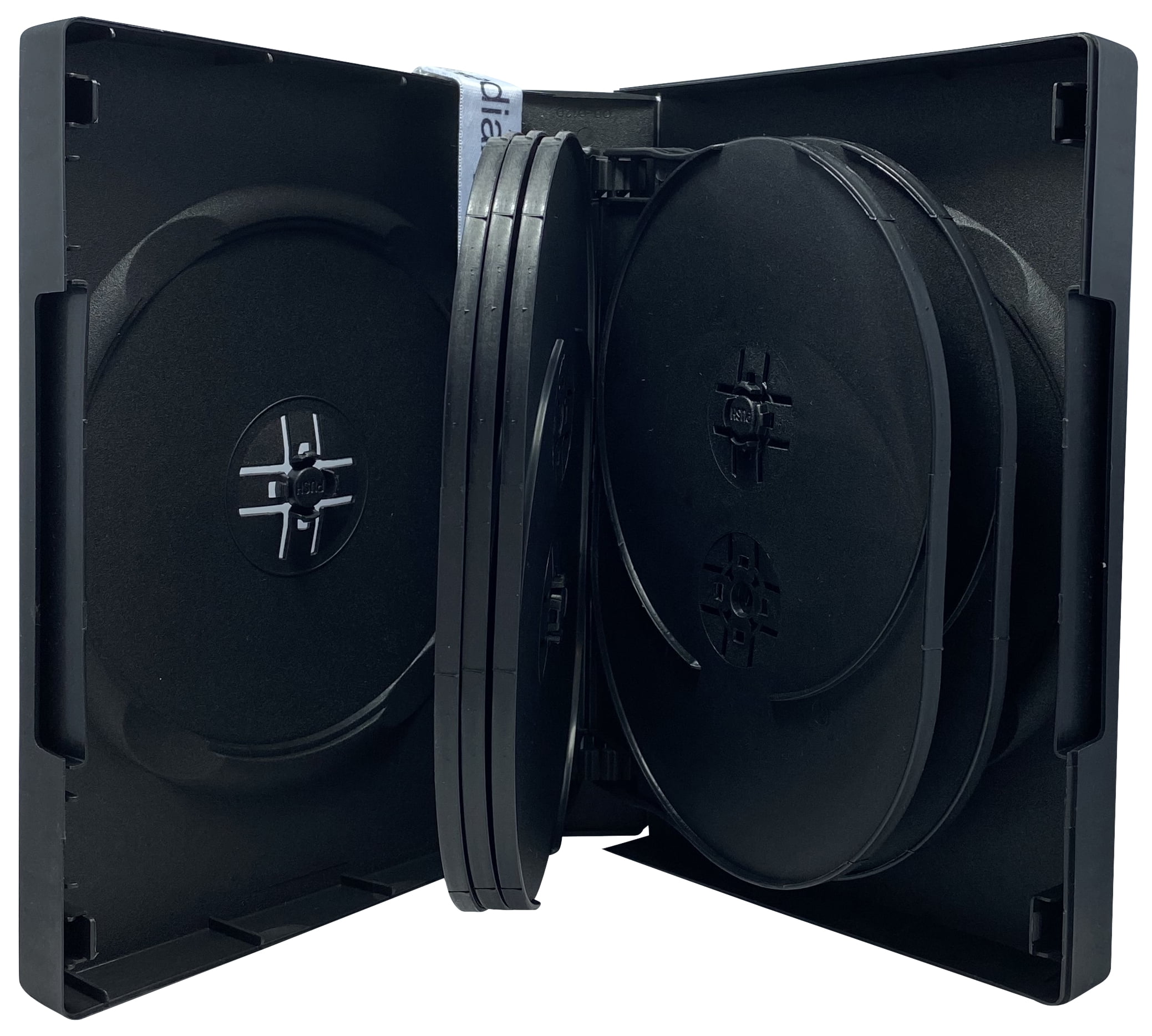 CheckOutStore 10 Black 12 Disc DVD Cases