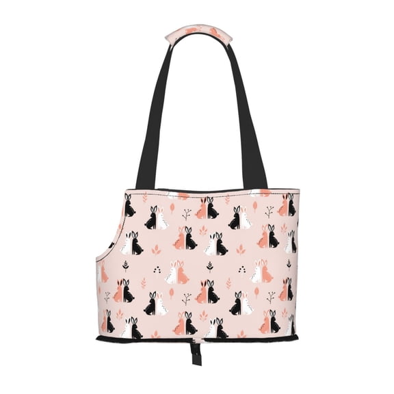 Xecao White And Black Rabbit for Cat Carrier Small Dog Handbag: The Ideal Travel Companion for Your Pet