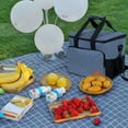 thumbnail image 4 of Small Waterproof Bag,27L Large Capacity Insulation Bag - Waterproof Outdoor Picnic Refrigerated Camping Cooler Ice Bag, 4 of 6
