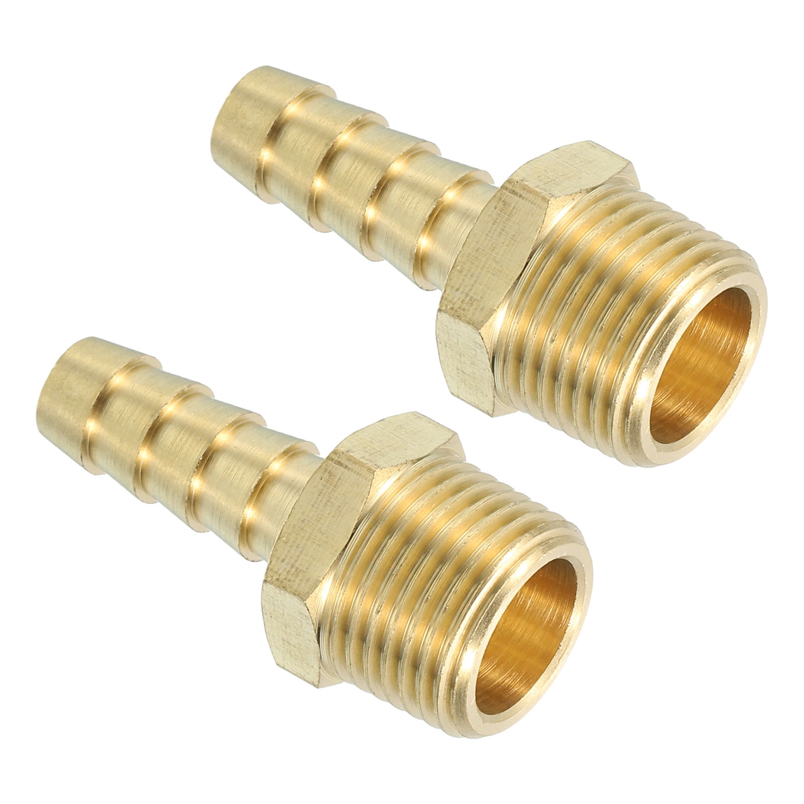 GASHER 5 Pièces Brass Hose Barb Tee, 3-Way Tee Hose Fitting
