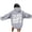 Grey, variant on Hoodies Womens Cropped Hoodie Casual Long Sleeve Pullover Sweatshirt with Pocket for Trendy Modern Streetwear and Everyday Casual Wear