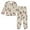 Red Small Floral Pattern, variant on Fluffy Pajamas Set Fuzzy Winter Warm Pj Sets Pullover Tops and Long Pants Red Small Floral Pattern X-Small