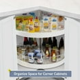 thumbnail image 2 of Organizer for 28" Diameter Corner  , Plastic Kitchen Cabinet Storage Bins with Handle, 6 Packs, 2 of 6