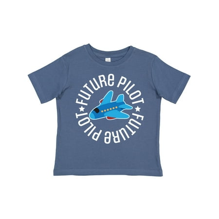 

Inktastic Future Pilot Boys Airplane Flying Gift Toddler Boy Girl T-Shirt