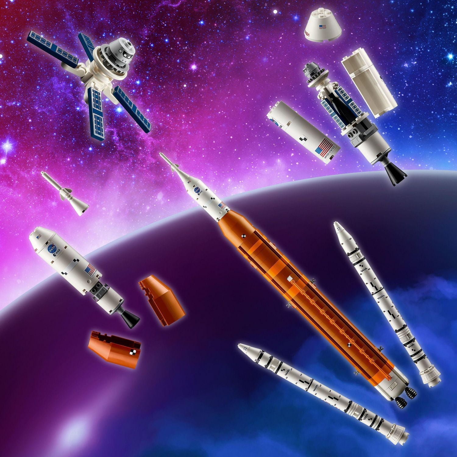 LEGO Icons Le système de lancement spatial Artemis de la NASA 10341 Ensemble de construction (3601 pièces)