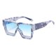 thumbnail image 1 of Gafas de sol personalizadas con montura cuadrada para uñas de arroz, gafas de sol de moda con montura grande, hechas de PC, 1 of 5