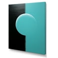 thumbnail image 2 of Designart "Tranquil Teal Moon II" Moon Canvas Art Print, 2 of 7