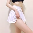 thumbnail image 3 of MYG Womens High Waist Pleated Casual Skater Skirt Yoga Dance A-line Skirts, 3 of 9