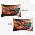 thumbnail image 2 of Uemuo Dynamic Fire Bird Art Print Throw Pillow Case – Cozy & Soft Cushion Cover, Hypoallergenic Pillow Case for Sleeping, Perfect for Women with Envelope Closure-14"x20", 2 of 6