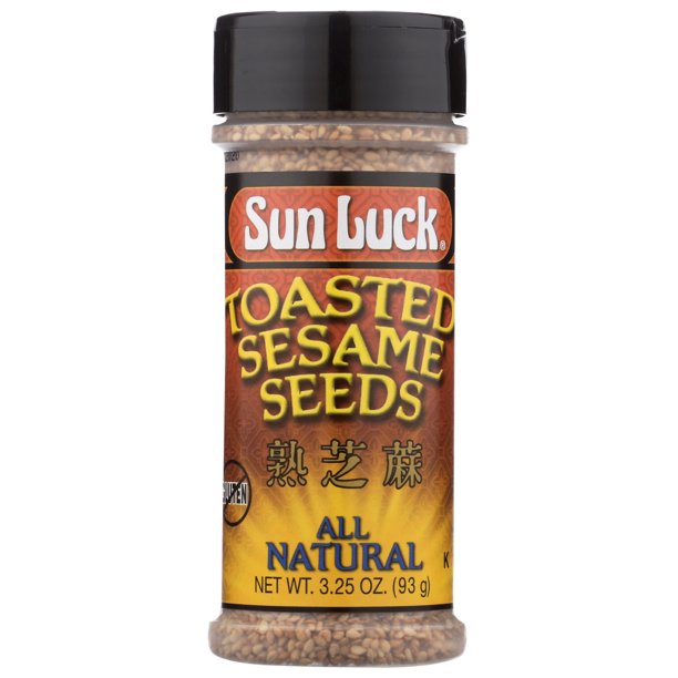 Sun Luck All Natural Toasted Sesame Seeds, 3.25 Oz.