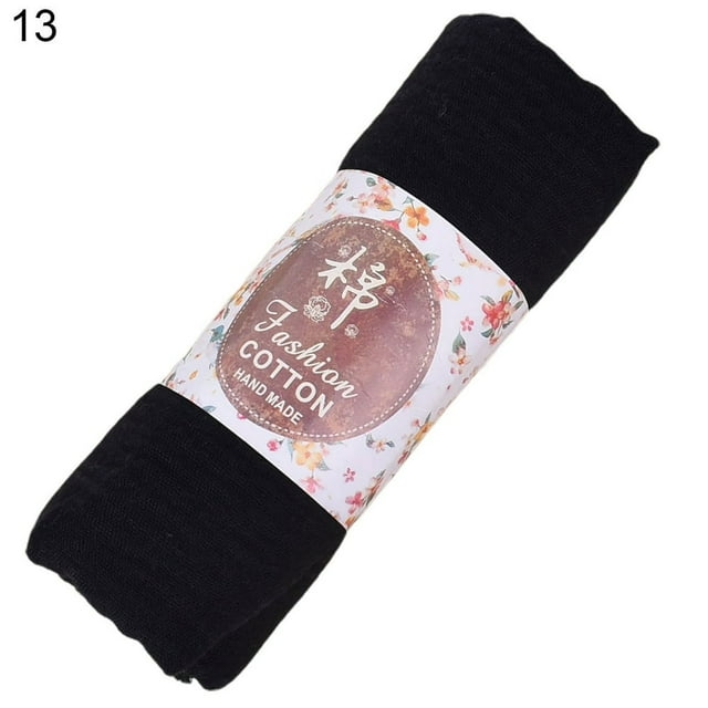 Foulard en Coton Uni pour Femmes Châle Respirant Couvre-Chef d'Extérieur