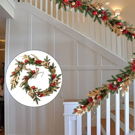 

Christmas Clearance Wreath Christmas Wreaths For Front Door Winter Wreath With Artificial Pinecone | Artificial Christmas Wreaths | Christmas Red Wreath | Christmas Indoor Decorations For by Wuxinga