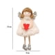 thumbnail image 5 of 1 UNID creativo peluche en forma de corazón patrón de ángel muñeca colgante colgante decoración colgante, 5 of 6