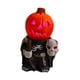 thumbnail image 2 of Estatua de caballero calabaza, decoración de Halloween con luces LED, artesanía fina 14 cm x 9 cm x 6 cm, 2 of 9