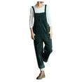 thumbnail image 1 of B91xZ Salopette Décontractée pour Femmes, Super Confortable, en Denim Extensible, Vert 3TG, 1 of 5